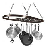 NEW 31" Pot & Pan Rack for Ceiling, w/ 10 "S"