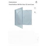 CheckOutStore 100 Slim Clear CD Jewel CasesNew