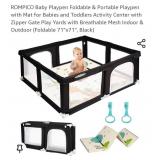 ROMPICO Baby Playpen Foldable & Portable Playpen