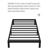 New 10 inch Twin XL  Bed Frame