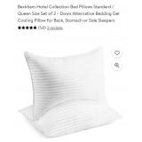 Queen Size Set of 2 Gel Cooling Pillows, Beckham