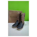 New Size 12 ROPER Mens Bumps Ostrich Square Toe