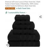American Soft Linen Luxury 6 Piece Towel Set, 2