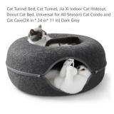 Cat Tunnel Bed, 24" x 24", Dark Grey*appears