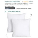 Utopia Bedding Throw Pillows Insert (Pack of 2,