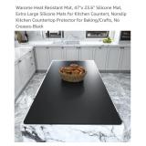 47"x 23.6" Silicone Mat, Nonslip Kitchen