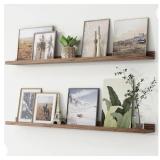 2  New  Floating Shelves 48" Long  Walnut  Really
