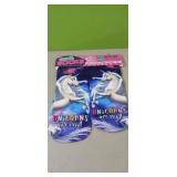 (2) New  Ladies 6-10 Unicorn socks