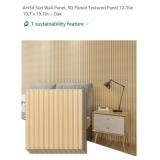 NEW 12 Pc Slat Wall Panels, 3D Fluted Textured,