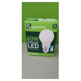 4pk  ..60 Watt  LED Light bulbs