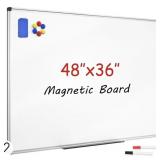 New  Magnetic Dry Erase Whiteboard 48 x 36 Inch
