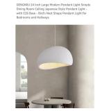 NEW 24" Modern Pendant Light, White