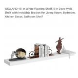 NEW 48" Floating Shelf, White