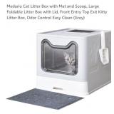 NEW Cat Litter Box w/ Mat & Scoop, Collapsible,