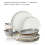 NEW 12 Pc Dinnerware Set, Multi-color