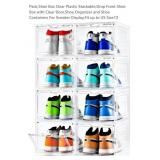 8 Pk Shoe Storage Boxes, Fit up to US Size13,