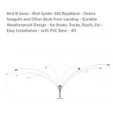 NEW Bird B Gone - Bird Spider 360ï¿½ Repellent, 4ft