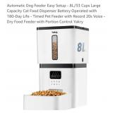 Automatic Pet Feeder, 8L/33 Cups, Large