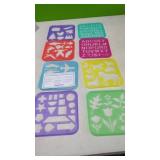 New 8Pc. Tupperware Stencil Set