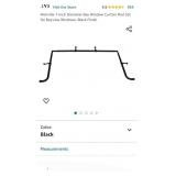 Meriville 1-Inch Diameter Bay Window Curtain Rod