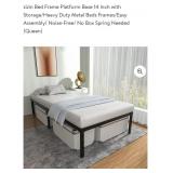NEW Queen Size 14" Platform Bed Frame,