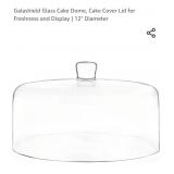 NEW Glass Cake Dome Lid Only, 12" Diameter