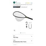 SF Fly Fishing Landing Net Soft Rubber Mesh Trout