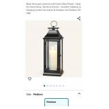 NEW 20"T Hurricane Lantern, Black