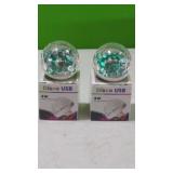 2 New Mini USB Disco Balls