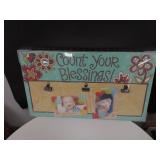 New canvas Count your blessings picture holder