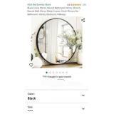 Black Circle Mirror, Round Bathroom Mirror 20