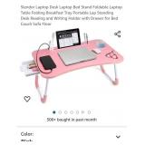 Pink Slendor Laptop Desk Laptop Bed Stand