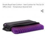 NEW Purple Royal Seat Cushion w/ Non-Slip Bottom