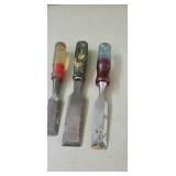 (3) Wood Chisels