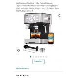 Gevi Espresso Machine 15 Bar Pump Pressure,