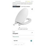 WSSROGY Toilet Seat Elongated with Cover Soft
