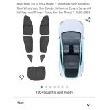 BASENOR 7PCS Tesla Model Y Sunshade Side Windows