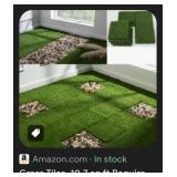 PANDAHOME 12 PCS Artificial Grass Interlocking