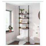 NEW 4 Tier Over The Toilet Storage, 92" - 116",
