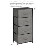 NEW 4 Fabric Drawer Organizer - Charcoal