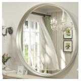 New  Round Mirror 36 Inch, Silver Circle