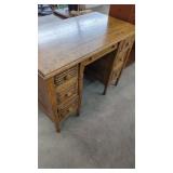 Beautiful Antique Oak Desk  44.5" W x 24" x be