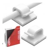 2 Boxes Cable Clips 80pcs with Strong Adhesive