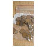 100 Mixed Dates Wheat Pennies