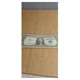 1957 Blue Seal Silver Certificate in protective