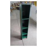 Green Shelf Unit 4 shelf Narrow 11" W x 57" Tall