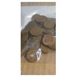 100 Mixed Dates Wheat Pennies