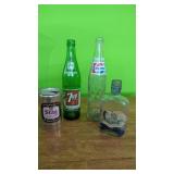 Vintage Bottles & Stag Beer Can