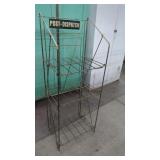 Vintage Post Dispatch Folding Metal Newspaper