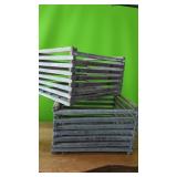 2 Primitive Wood Apple Crates  15" x 18"x 11"